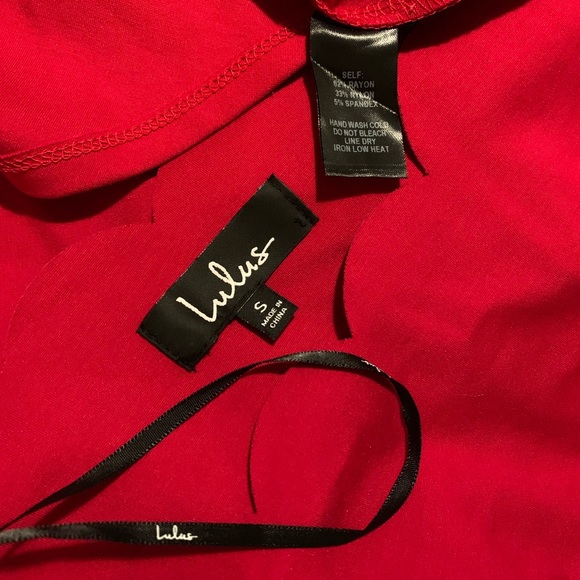 NWOT Lulus Tip the Scallops Red Dress Small - Picture 7 of 8